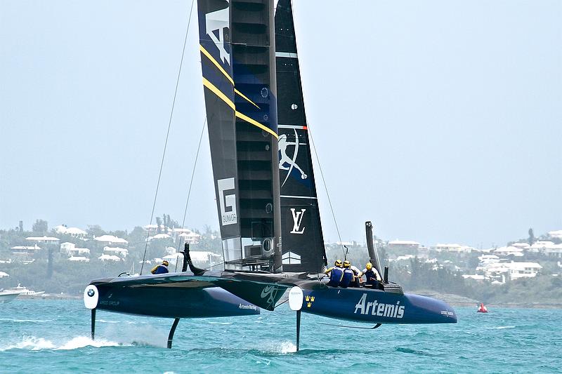Artemis Racing - Leg 3 - Race 5 - Semi-Finals, America's Cup Playoffs- Day 12, June 8, 2017 (ADT) photo copyright Richard Gladwell taken at  and featuring the AC50 class