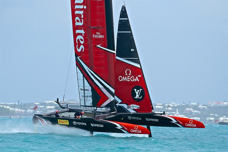 Emirates Team New Zealand - leg 4 - Race 6 - Semi-Finals, America's Cup Playoffs- Day 12, June 8, 2017 (ADT) photo copyright Richard Gladwell taken at  and featuring the AC50 class