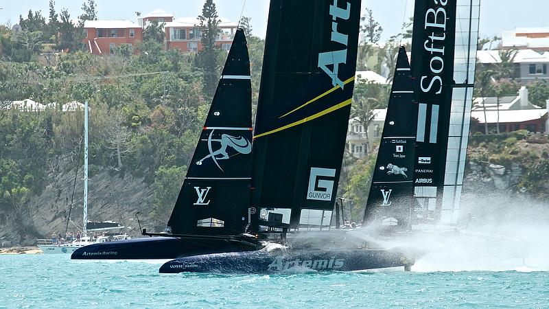 Artemis Racing - Race 5 - Semi-Finals, Day 12 - 35th America's Cup - Bermuda June 8, 2017 photo copyright Richard Gladwell taken at  and featuring the AC50 class