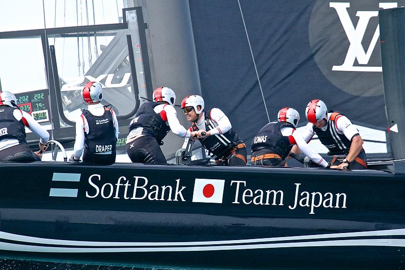 Softbank Team Japan - Race 6 - Semi-Finals, America's Cup Playoffs- Day 12, June 8, 2017 (ADT) photo copyright Richard Gladwell taken at  and featuring the AC50 class
