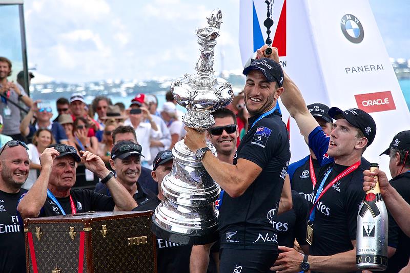 Peter Burling and Blair Tuke - America's Cup presentation - 26 June 2017 photo copyright Richard Gladwell taken at  and featuring the AC50 class