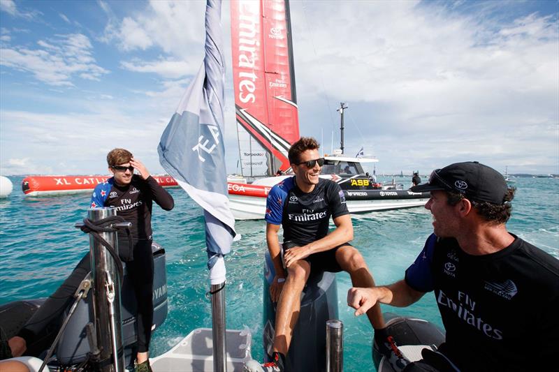 America's Cup Qualifiers - Day 16  photo copyright Richard Hodder / ETNZ taken at  and featuring the AC50 class