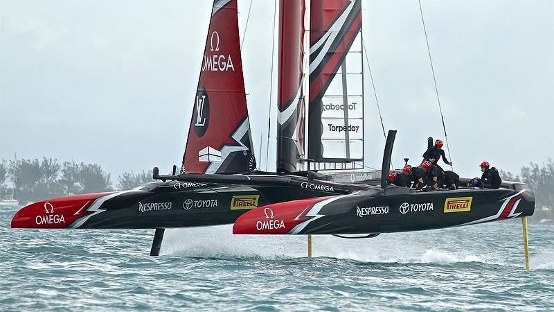 Emirates Team New Zealand - Race 2 - Finals, America's Cup Playoffs- Day 14, June 10, 2017 (ADT) photo copyright Richard Gladwell taken at  and featuring the AC50 class