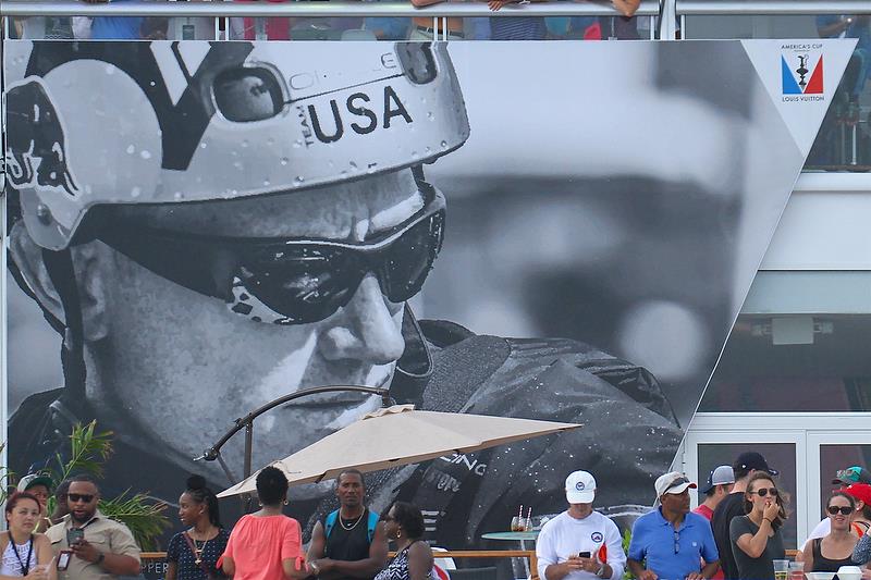 Crowd at finish of Race 3 - Day 14 - Challenger Final - 35th America's Cup - Bermuda June 10, 2017 photo copyright Richard Gladwell taken at  and featuring the AC50 class