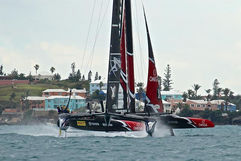 Race 4 - Finals, America's Cup Playoffs- Day 15, June 11, 2017 (ADT) photo copyright Richard Gladwell taken at  and featuring the AC50 class