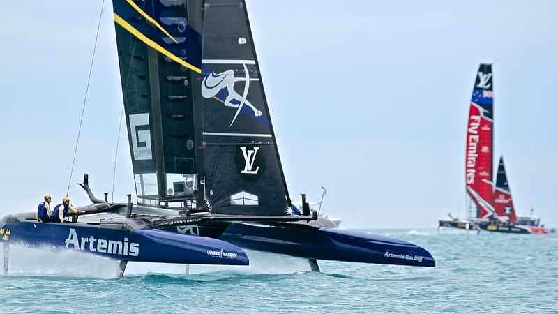 Artemis Racing - leg 3 - Race 5 - Finals, America's Cup Playoffs- Day 15, June 11, 2017 (ADT) photo copyright Richard Gladwell taken at  and featuring the AC50 class