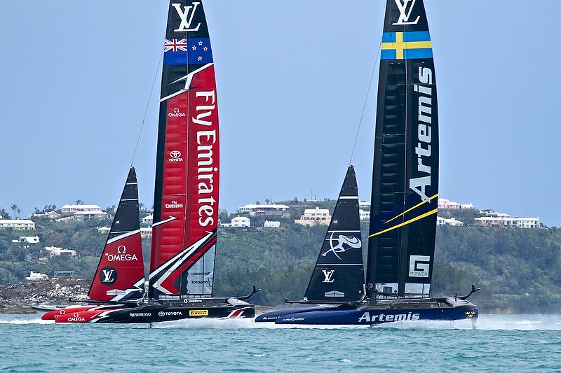 Race 5 - Finals, America's Cup Playoffs- Day 15, June 11, 2017 (ADT) photo copyright Richard Gladwell taken at  and featuring the AC50 class