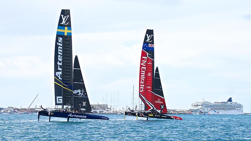 Leg 2 - Race 7 - Finals, America's Cup Playoffs- Day 15, June 12, 2017 (ADT) photo copyright Richard Gladwell taken at  and featuring the AC50 class