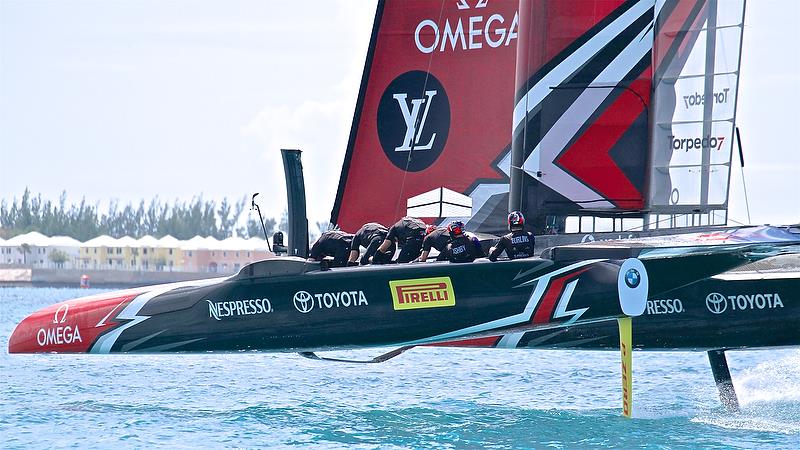 Emirates Team New Zealand - Challenger Final, Day 3 - 35th America's Cup - Day 16 - Bermuda June 12, 2017 photo copyright Richard Gladwell taken at  and featuring the AC50 class