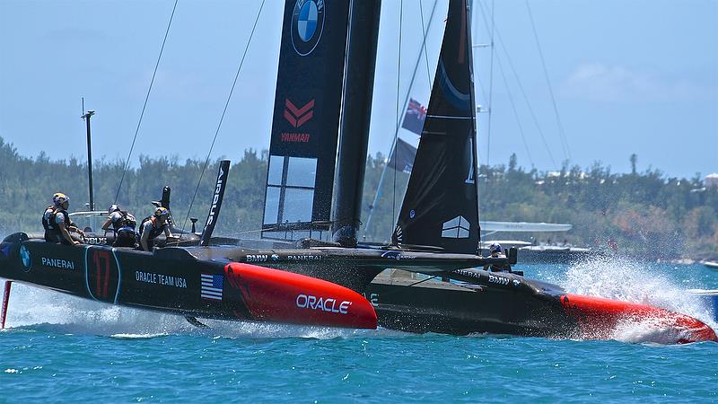 Oracle Team USA - 35th America's Cup Match - Race 3 - Bermuda June 18, 2017 photo copyright Richard Gladwell taken at  and featuring the AC50 class
