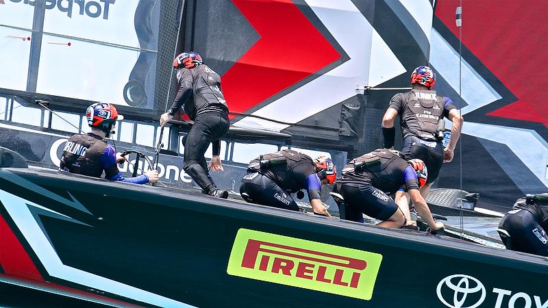 Pre-race warmup - Emirates Team New Zealand - America's Cup 35th Match - Match Day 5 - Regatta Day 21, June 26, 2017 (ADT) - photo © Richard Gladwell