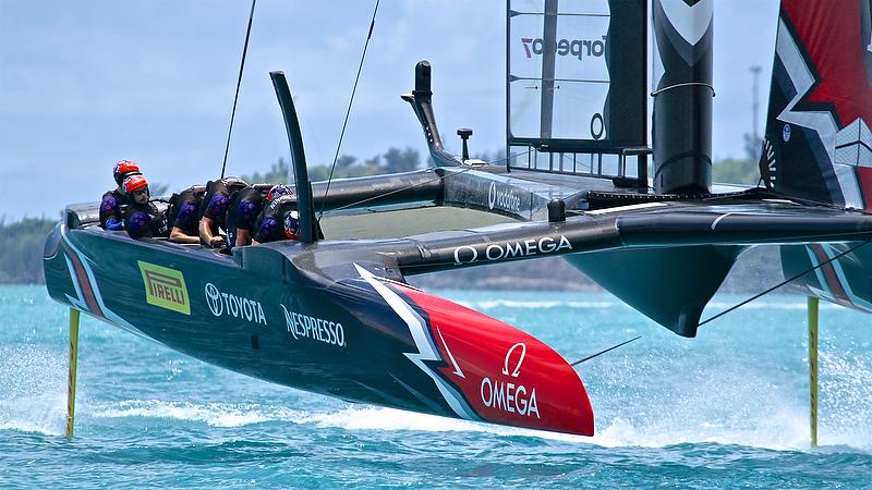 Omega have been an Emirates Team New Zealand supporter for 26 years photo copyright Richard Gladwell taken at  and featuring the AC50 class