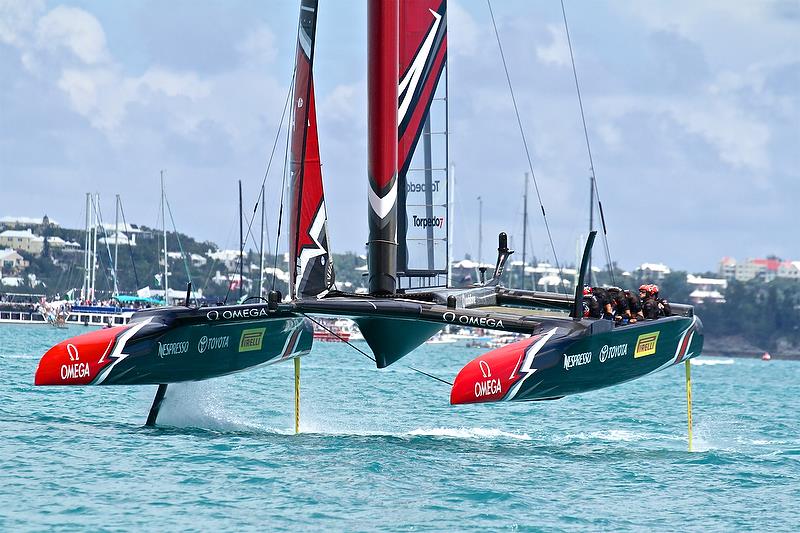 Emirates Team New Zealand on Leg 6 - America's Cup 35th Match - Match Day 5 - Regatta Day 21, June 26, 2017 (ADT) - photo © Richard Gladwell