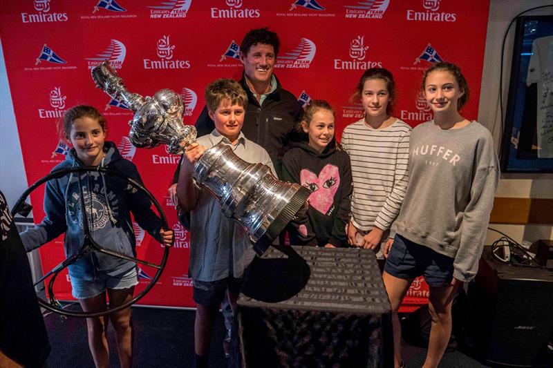 The America's Cup on tour through one of the small yacht clubs  in New Zealand - photo © Emirates Team New Zealand