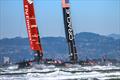 The 34th America's Cup was sailed in winds that varied from 19.9Kts to 25.4kts under a controversial wind limit system © Richard Gladwell Sail-World.com