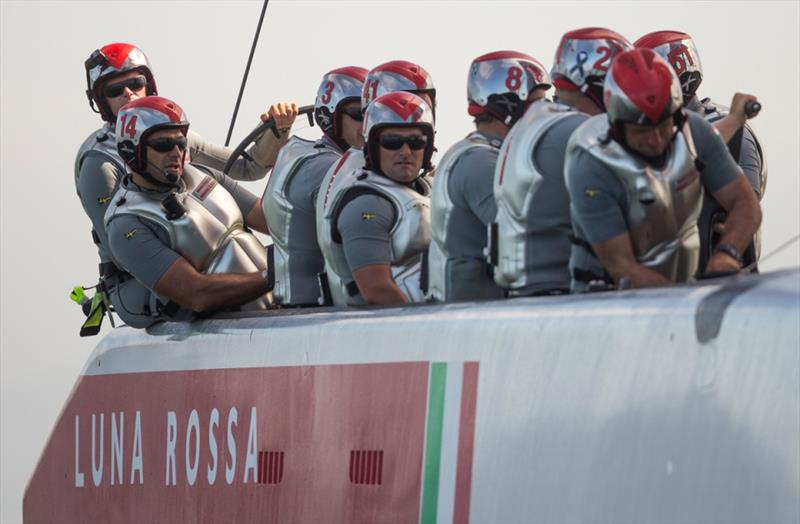 Luna Rossa Challenge beat Emirates Team New Zealand in Louis Vuitton Cup finals race 2 photo copyright Carlo Borlenghi / Luna Rossa taken at  and featuring the AC72 class