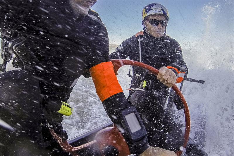 Jimmy Spithill helming ORACLE TEAM USA - photo © Guilain Grenier / ORACLE TEAM USA