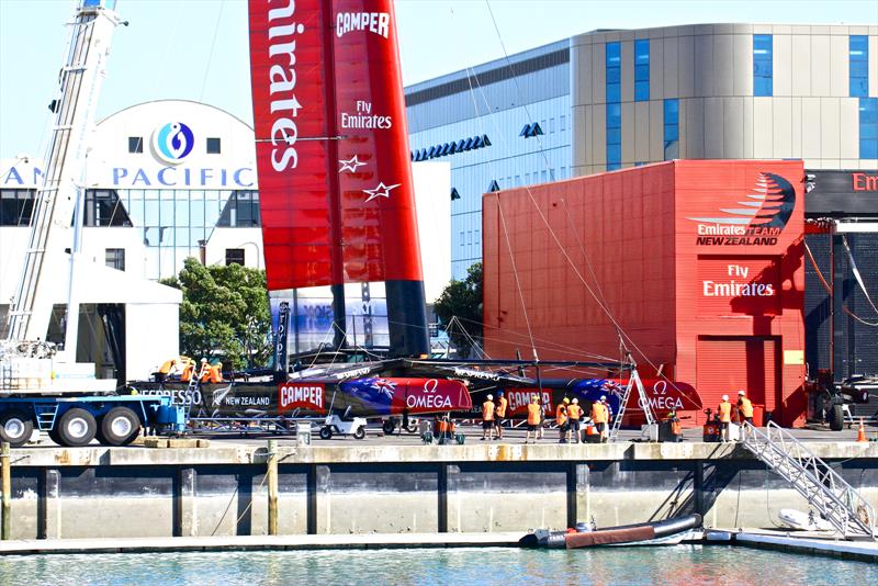 When Emirates Team NZ had a base in the Viaduct Harbour they created a lot of visitor interest, and bought the America's Cup mana to the area which left with them. - photo © Richard Gladwell
