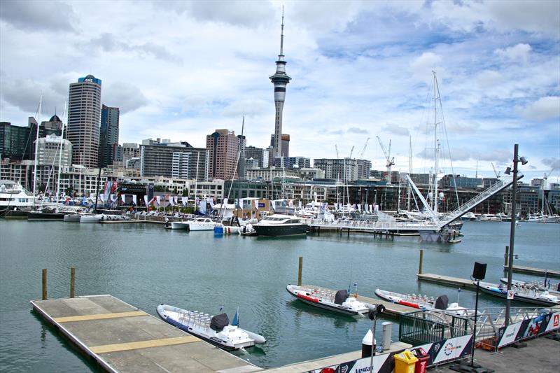 Originally known as the Lighter Basin, the Viaduct Harbour was constructed by Viaduct Holdings/Tramco using land purchased from the Auckland Harbour Board in the 1990's photo copyright Richard Gladwell taken at  and featuring the AC72 class