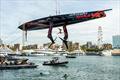 Celia Fernandez of Spain performs during the Alinghi Red Bull Racing  base opening in Barcelona, Spain on September 21, 2023 © Mihai Stetcu/Red Bull Content Pool