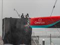 Emirates Team New Zealand Naming Ceremony for their third AC75 Taihoro -  ETNZ base - Auckland - April 18. 2024