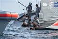 Diver checks the rudder - Luna Rossa - October 7, 2026 - Cagliari &copy; Ivo Rovira / America's Cup Recon