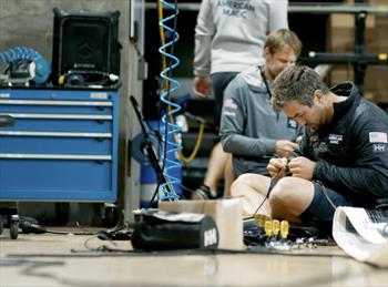 The team working on New York Yacht Club American Magic © NYYC American Magic