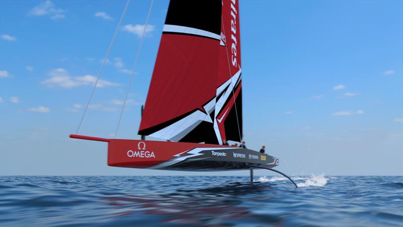 The America's Cup AC75 boat concept revealed photo copyright Emirates Team New Zealand taken at  and featuring the AC75 class