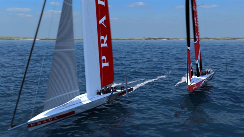 The America's Cup AC75 boat concept revealed photo copyright Emirates Team New Zealand taken at  and featuring the AC75 class