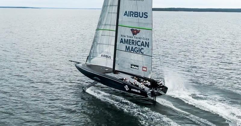Ameican Magic AC75 Defiant photo copyright NYYC American Magic taken at New York Yacht Club and featuring the AC75 class