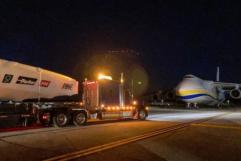 American Magic's second AC75, PATRIOT, was recently airlifted from Bristol, Rhode Island to Auckland, New Zealand. PATRIOT is pictured here at T.F. Green airport in Providence photo copyright Chelsea Slayter taken at  and featuring the AC75 class