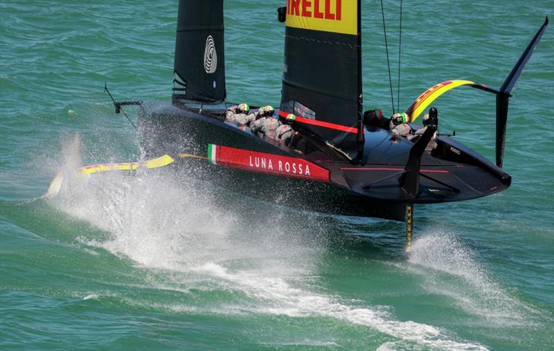 Luna Rossa Prada Pirelli on day 1 of PRADA America's Cup World Series Auckland photo copyright Carlo Borlenghi taken at Royal New Zealand Yacht Squadron and featuring the AC75 class