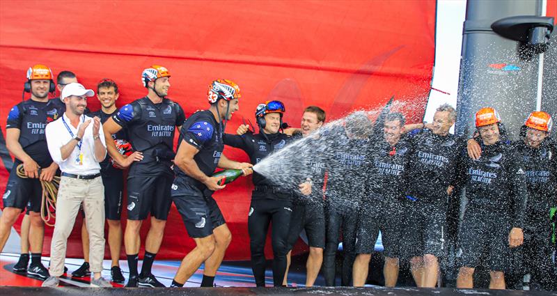 Emirates Team New Zealand win PRADA ACWS Auckland photo copyright COR36 / Studio Borlenghi taken at  and featuring the AC75 class