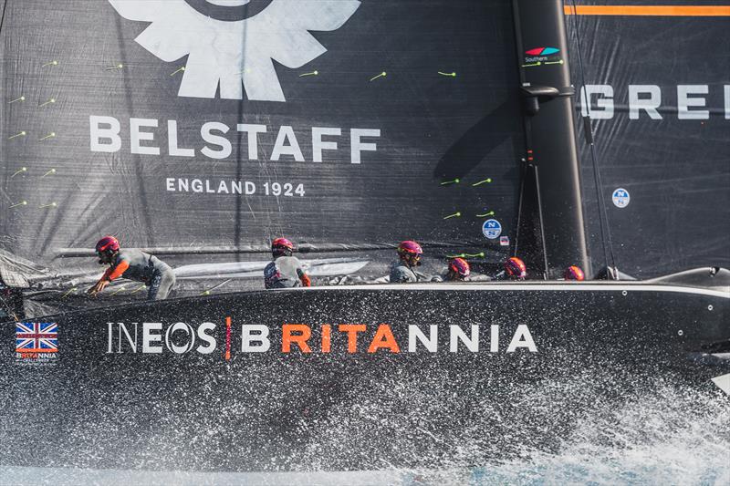 BRITANNIA during official practice racing ahead of the PRADA Cup - photo © C Gregory / INEOS TEAM UK