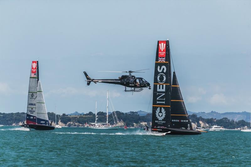 PRADA Cup Day 1: Round Robin 1 - NYYC American Magic vs. INEOS TEAM UK photo copyright C GREGORY taken at  and featuring the AC75 class