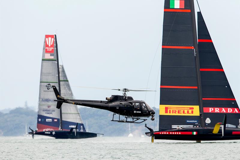 PRADA Cup Day 2: American Magic and Luna Rossa Prada Pirelli face off in race one of the day - photo © Sailing Energy / American Magic