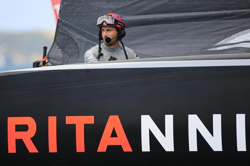 PRADA Cup Round Robin 3 - Ben Ainslie helming BRITANNIA photo copyright COR36 / Studio Borlenghi taken at  and featuring the AC75 class