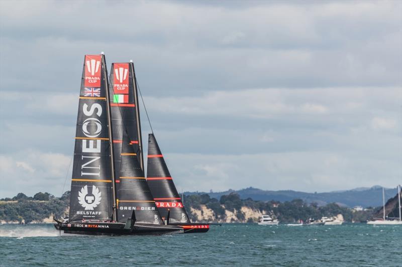 PRADA Cup Round Robin 3 - a thrilling race with 9 lead changes photo copyright C Gregory / INEOS TEAM UK taken at  and featuring the AC75 class