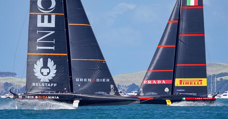 PRADA Cup Final day 1 - INEOS TEAM UK and Luna Rossa Prada Pirelli - photo © COR36 / Studio Borlenghi