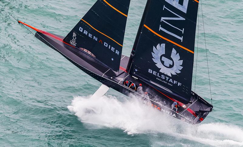 PRADA Cup Final day 2 - Airtime for Britannia in the race 4 pre-start - photo © COR36 / Studio Borlenghi