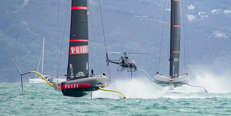 PRADA Cup Final day 2 - Tight match racing for Luna Rossa Prada Pirelli and INEOS TEAM UK - photo © COR36 / Studio Borlenghi