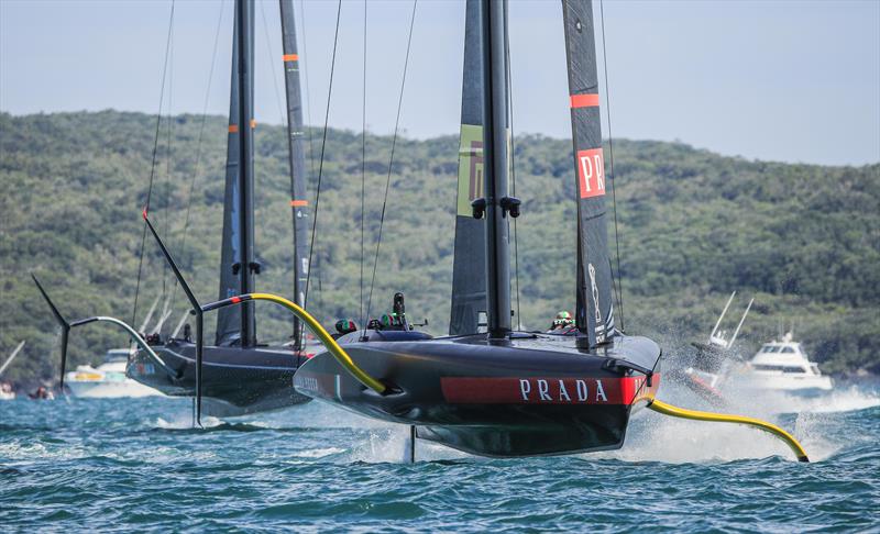 Prada Cup Final Day 4: Ineos Team UK and Luna Rossa Prada Pirelli photo copyright COR36 / Studio Borlenghi taken at  and featuring the AC75 class