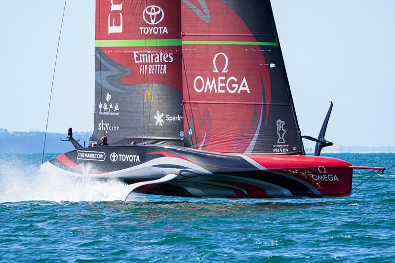 America's Cup match day 3 - Emirates Team New Zealand photo copyright ACE / Studio Borlenghi taken at Royal New Zealand Yacht Squadron and featuring the AC75 class