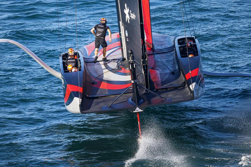 America's Cup match day 3 - Emirates Team New Zealand photo copyright ACE / Studio Borlenghi taken at Royal New Zealand Yacht Squadron and featuring the AC75 class