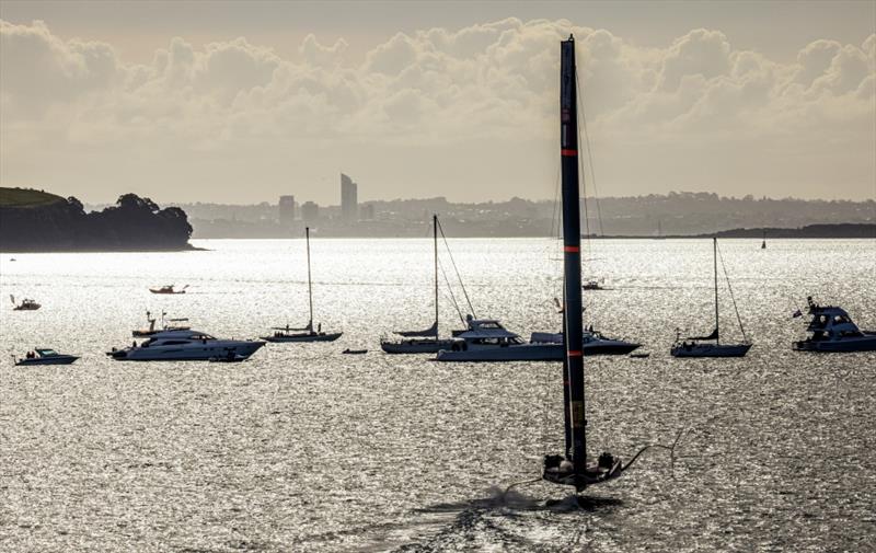 America's Cup match day 5 - Luna Rossa Prada Pirelli photo copyright ACE / Studio Borlenghi taken at Royal New Zealand Yacht Squadron and featuring the AC75 class