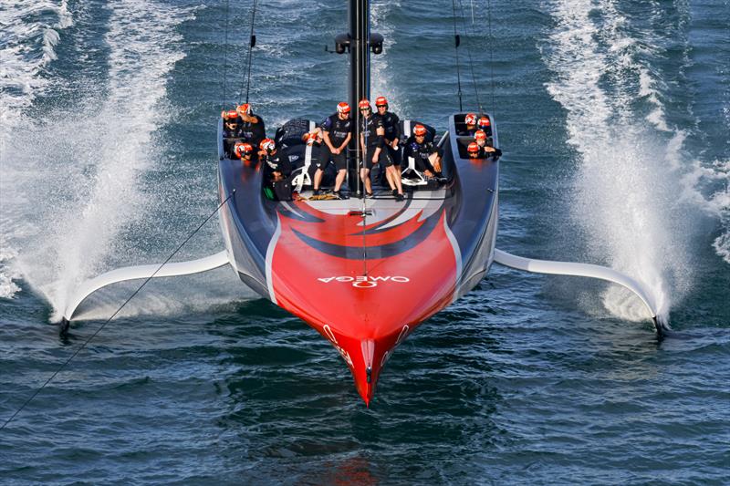 America's Cup match day 5 - a happy tow back to dock for Emirates Team New Zealand - photo © ACE / Studio Borlenghi