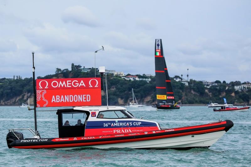 America's Cup match day 6 - out of time to hold race 10 photo copyright ACE / Studio Borlenghi taken at Royal New Zealand Yacht Squadron and featuring the AC75 class