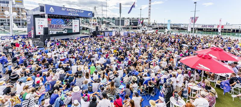 36th America's Cup Day 7: Huge crowds in the Race Village - photo © ACE / Studio Borlenghi