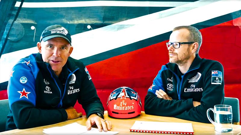 Ray Davies (left) Emirates Team NZ coach and Dan Bernasconi (right) Design and Performance and one of the AC75 Rule Architects - photo © Emirates Team NZ