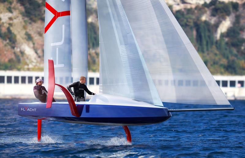 Who said the AC75 wouldn't fly - latest from Philippe Briand - FlYacht photo copyright Philippe Briand taken at New York Yacht Club and featuring the AC75 class